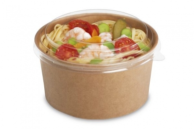 A001 - Saladier rond (bol) carton 1000ML sac (50U)x6 AF (Couvercle associé 217160)