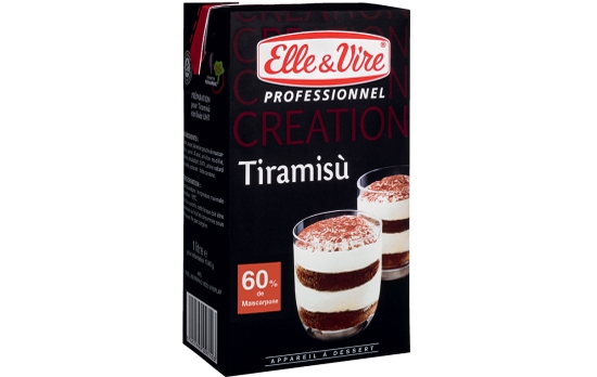 Preparation tiramisu UHT 1L Elle Vire