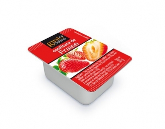 Confiture fraise plastique (30Gx120) Gusto DeBrio
