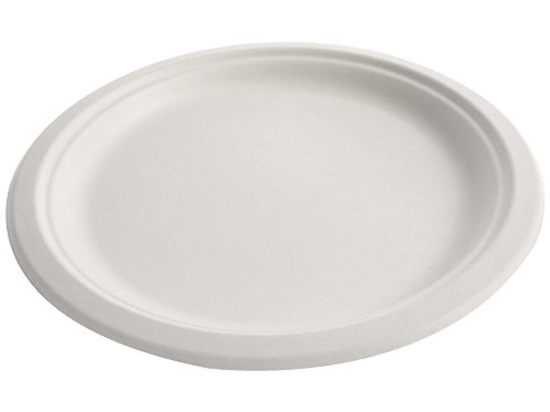 Assiette ronde pulpe blanche 260 mm [260x260x25] [500 (20x25)]