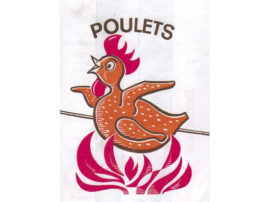 Sac a poulet couche PP avec decor 25 μ [180x70x360] [500]