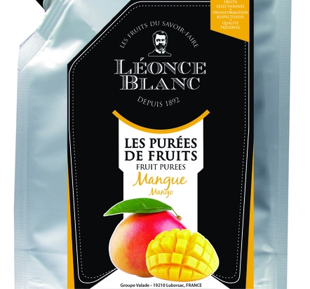 Puree mangue sucre poche 1KG L Blanc
