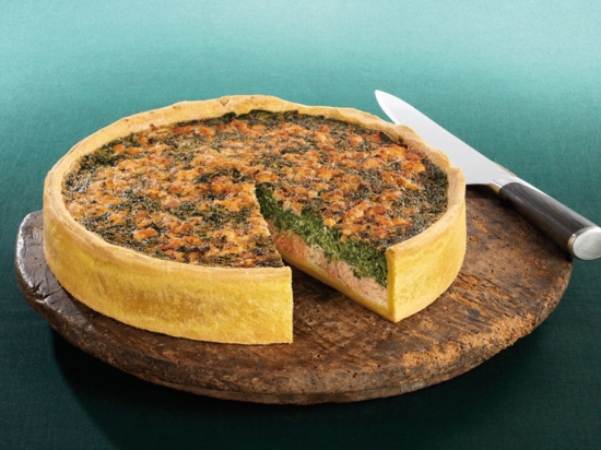 Quiche Gourmande 2 Saumons et epinard Diam 30Cm