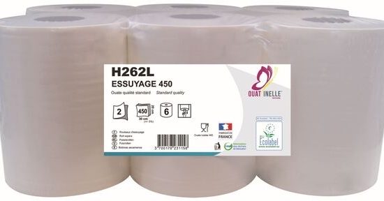 Essuie-main rouleaux DC 2P Eco col(450Fx6) GH