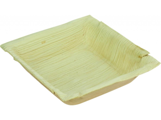 Assiette carree palmier 120 mm [120x120x30] [100 (10x10)]