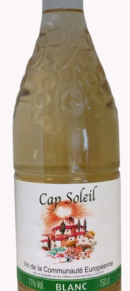 Vin VCE blanc 11°(PET 150CLx6) Cap soleil