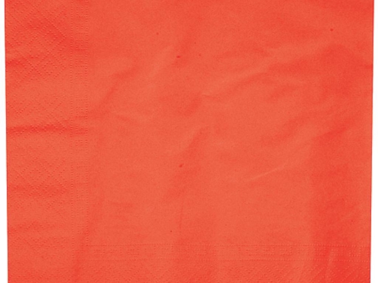 Serviette 2 plis ouate biodegradable rouge [400x400x400] [1250 (10x125)]