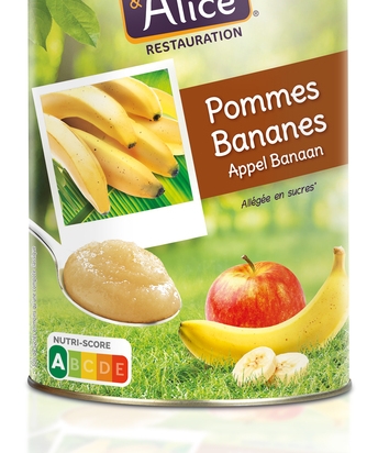 Compote pomme-banane allegee boite 5/1 CHARLES ET ALICE