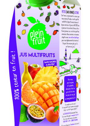 Jus multIfruits  ABC (brique 1Lx6) Plein Fruit