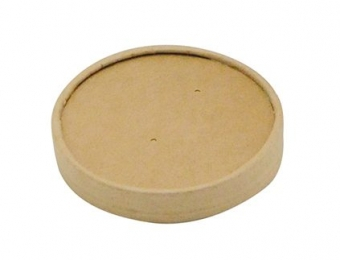 A003 - Couvercle pot soupe kraft 780ML (50U)x10 Publi Embal (Pot associe 242325)