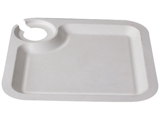 Assiette "Pulpy Squary" cocktail carree 210 mm [210x210x210] [300 (12x25)]