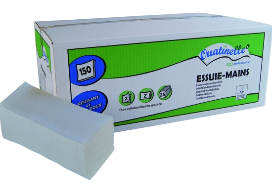 Essuie-main enchevetre 2P Z Eco (paq150Fx25) GH