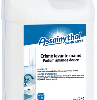 Creme lavante mains parfum amande douce en bidon 5 kg ASSAINYTHOL