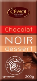 Chocolat noir 52% en tablette (200 G *20) Cemoi