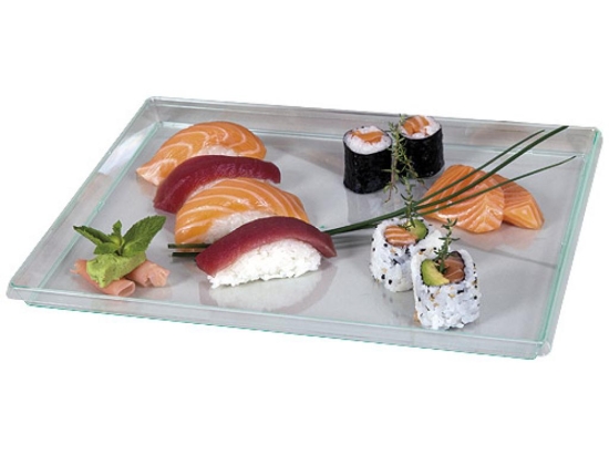 Plateau Luxe PS injecte transparent [290x220x220] [50]