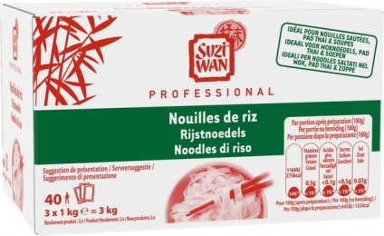 Pate Nouille au riz en colis 3 kg SUZI WAN
