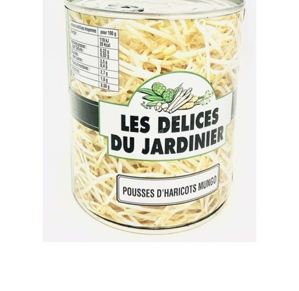 Pousses de haricots mungo boite 4/4 LES DELICES DU JARDINIER