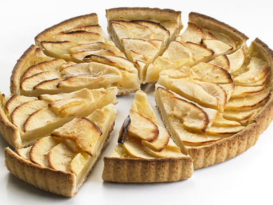 Tarte pomme predecoupe 10 part 750G Pasquier - Surgele