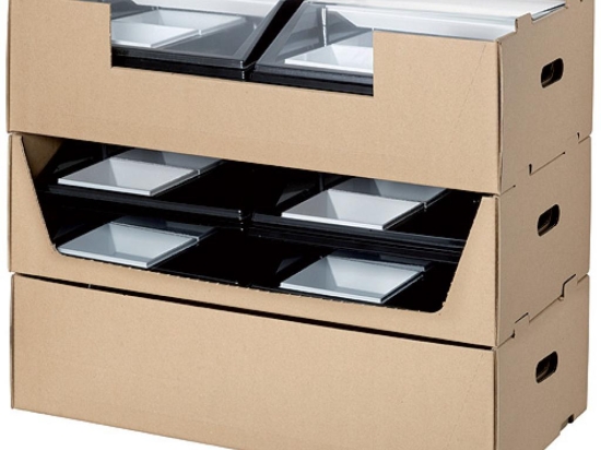 Coffret carton pour transport 4 plateaux cube  [25]