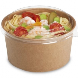 A001 - Saladier rond (bol) carton 1000ML sac (50U)x6 AF (Couvercle associé 217160)