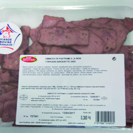 Pastrami Boeuf Emince Cuit Vbf 300G