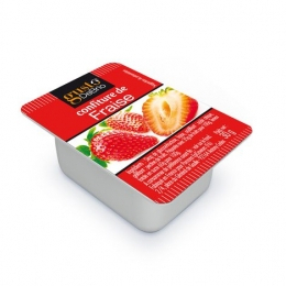Confiture fraise plastique (30Gx120) Gusto DeBrio