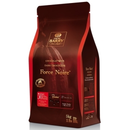Chocolat noir Force Noire 50% de cacao pistoles sac 5 kg CACAO