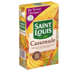 Sucre cassonade canne etui 1KG Saint Louis
