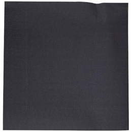 Serviette 2 plis ouate noire [380x380x380] [2400 (24x100)]