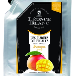 Puree mangue sucre poche 1KG L Blanc