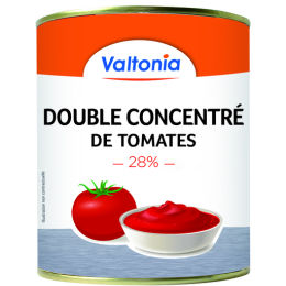 Double concentre de tomate 28% boite 4/4 VALTONIA