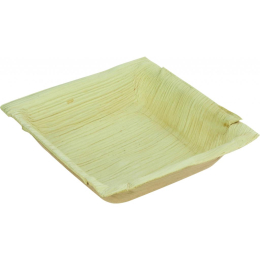 Assiette carree palmier 120 mm [120x120x30] [100 (10x10)]