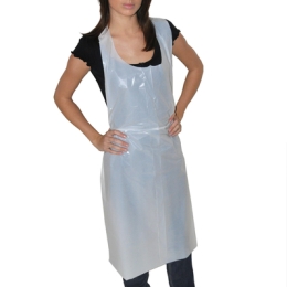 Tablier gaufre PE 25u blc sac(100U) MUTEXIL