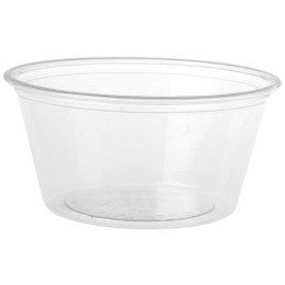 Mini Pot a sauce 6cl  PET  *2500 (couvercle associé :  09POTL2)