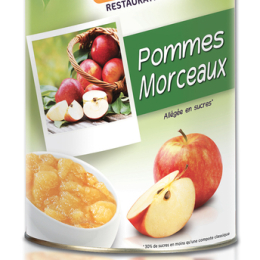 Compote de pomme avec morceaux allegee boite 5/1 FARAUD
