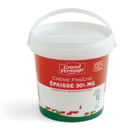 Creme fraiche epaisse 30% 1L Grand Fer