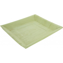 Assiette carree palmier 240 mm [240x240x25] [60 (10x6)]