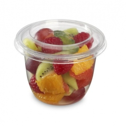 A004 - Pot dessert avec couvercle cristal 270cc sac(50U)x16 ALPHAFORM (bol saladier) (autre couvercle associe 96759)