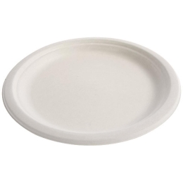 Assiette ronde pulpe blanche 228,6 mm [228,6x228,6x25] [500 (20x25)]