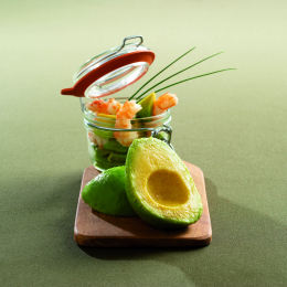 Demi Avocat  Env 13Pc 80G  Sachet 1Kg  - Surgele