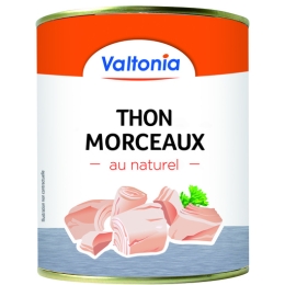 Thon Listao en morceaux au naturel boite 4/4 VALTONIA