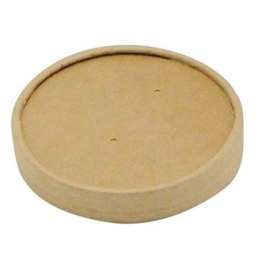 A003 - Couvercle pot soupe kraft 780ML (50U)x10 Publi Embal (Pot associe 242325)