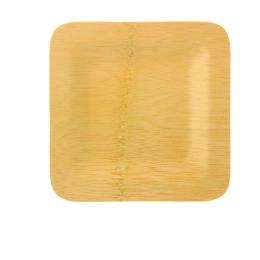 Assiette "Woody Moody" carree Bambou 180 mm [180x180x180] [400 (16x25)]
