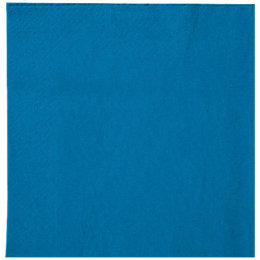 Serviette 2 plis ouate bleu caraïbes [380x380x380] [2400 (24x100)]