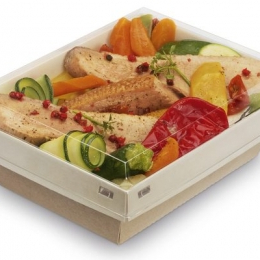 Boite avec couvercle 850cc Luxifood sac(20U)x8 ALPHAFORM