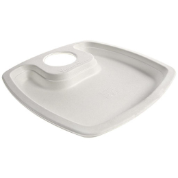 Assiette "Pulpy Squary" cocktail carree 250 mm [250x250x250] [300 (12x25)]