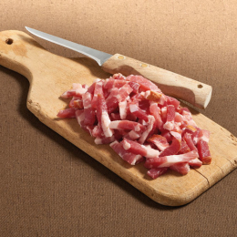 Lardon Emince Fume S/At 8/8  1Kg