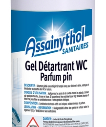 Gel detartrant WC parfum pin ASSAINYTHOL en flacon  (1L x6)