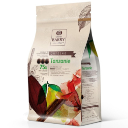Chocolat noir 75% Tanzani pistole EDC sac 1KG Barry