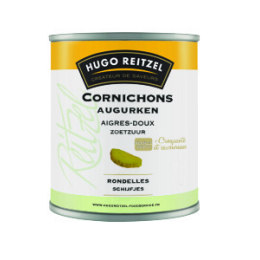 Cornichons rondelles aigre-doux boite 4/4  HUGO REITZEL